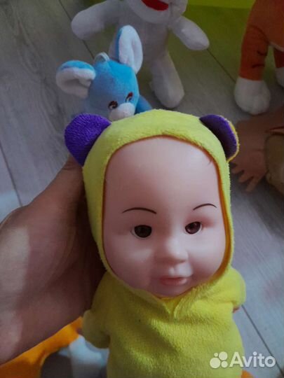 Мягкие игрушки пакетом много