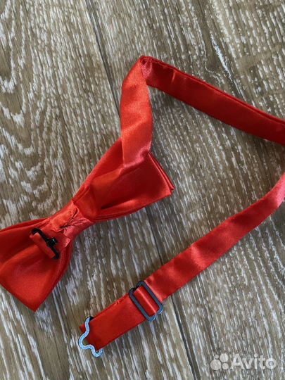 Галстук бабочка мужская красная