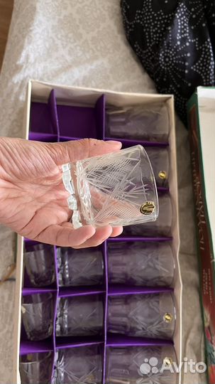 Бокалы Подарочный набор гусь хрустальный