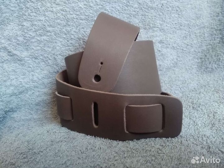 Кожаный гитарный ремень