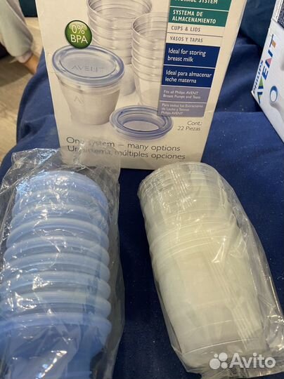 Контейнеры для хранения молока avent