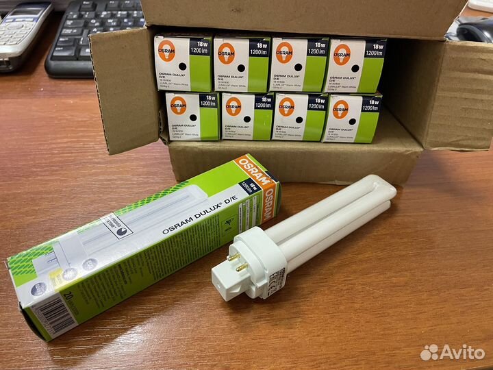 Лампа люминесцентная osram dulux D/E 18Вт/830 G24q