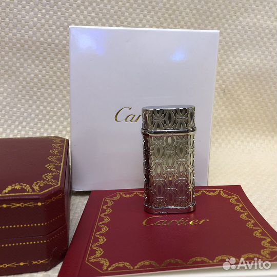 Зажигалка Cartier серебрянная