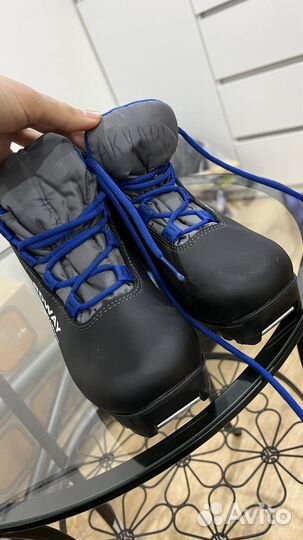 Лыжи беговые nordway 160 см, ботинки размер 33