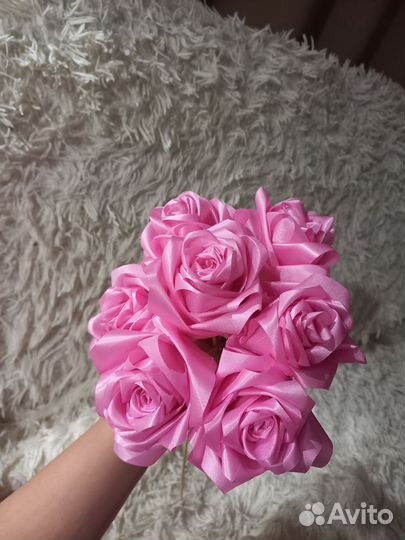 Букет из атласных лент