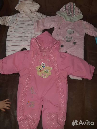 Детские тёплые комбинезоны