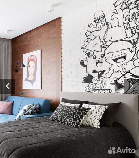 Услуги художника роспись стен кастом одежды