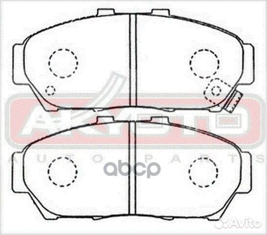 Колодки тормозные дисковые передние AKD-1179 AK