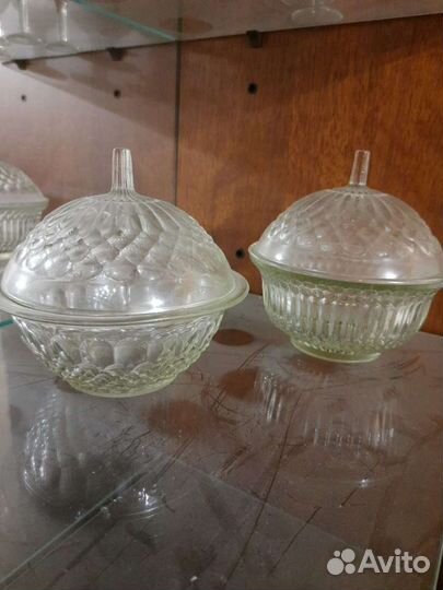 Конфетница стекло СССР