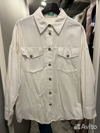 Рубашка микровельвет benetton