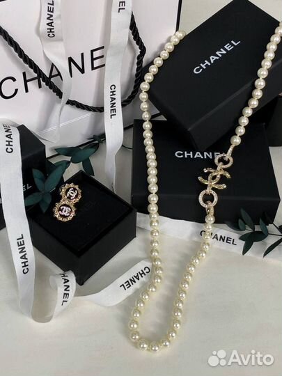 Chanel Колье Натуральный Жемчуг