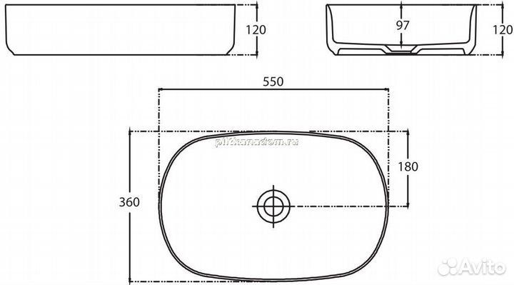 Раковина Allen Brau Fantasy 55 4.11022.IV айвори
