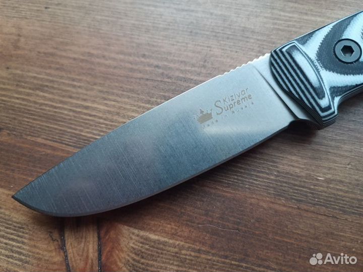 Нож фиксированный Kizlyar Supreme Santi D2 SW G10H