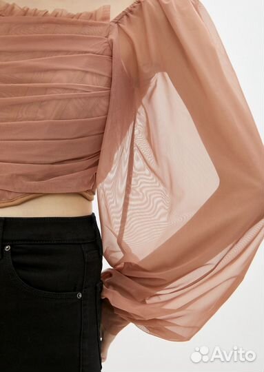 Блуза женская с корсетом 44