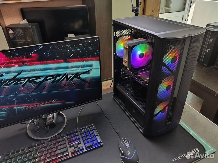 Игровой комп Intel 12400F + AsRock RX 6600 8Gb