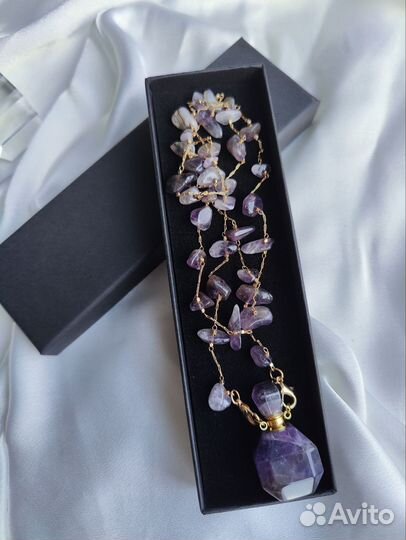 Чокер Аромакулон натуральный аметист