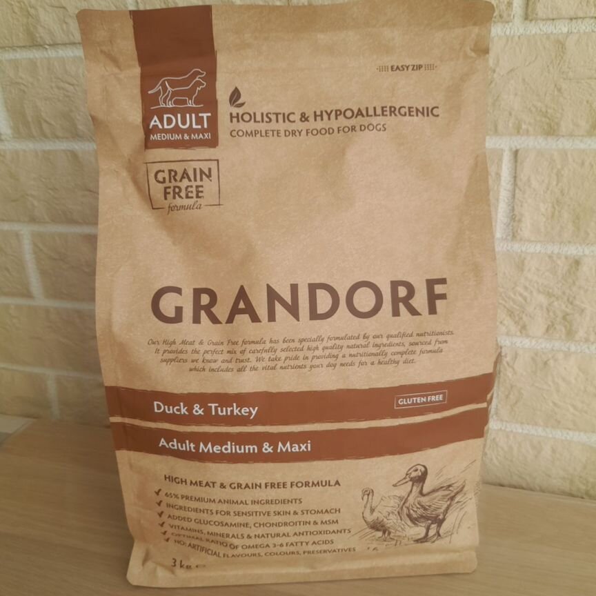 Сухой корм для собак grandorf 3 kg