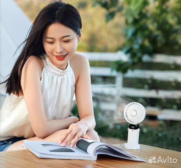 Мини вентилятор зарядка USB 5 скоростей нов