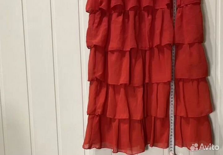 Платье HM красное для девочки подростка 158 новое