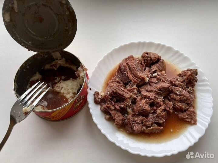 Говядина тушеная Борисоглебская, высший сорт, гост