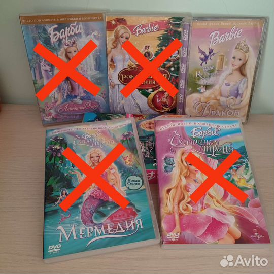 Dvd диски мультики Barbie