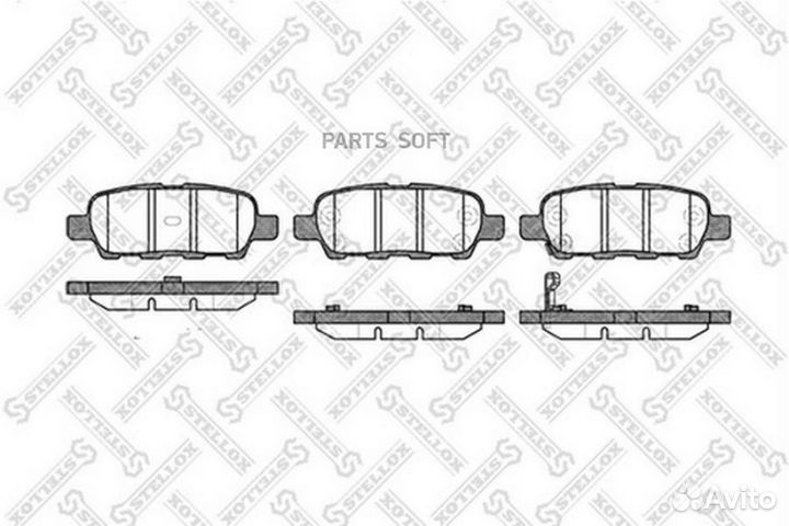 Stellox 887001SX Колодки дисковые з. Nissan X-Trai