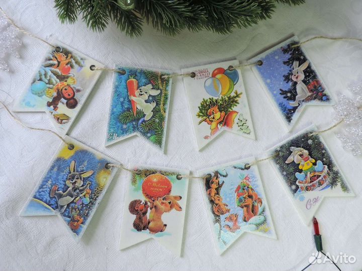 Гирлянда елочная в стиле СССР