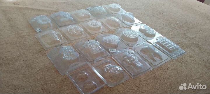 Пластиковые формы для шоколада, мыла и т.д. 100 шт