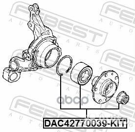 Подшипник ступ.renault duster 10- зад. AWD DAC4