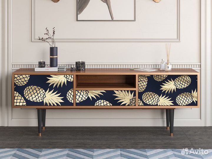 Тв-тумба T6 - Орех - Sunny Pineaple