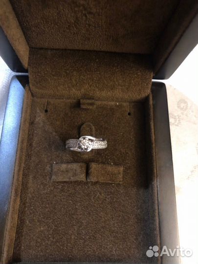 Кольцо белое золото 750 проба - 7 грамм