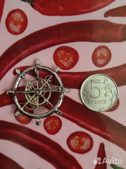 Брошь Штурвал
