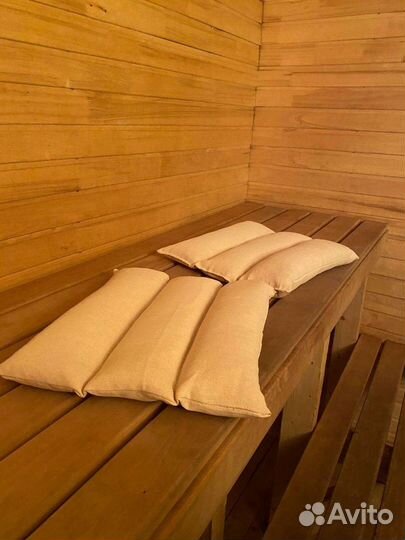 Банное сидение с кедровой стружкой и травами