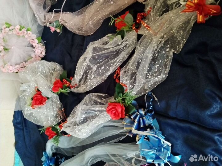 Свадебные ленты на три машины