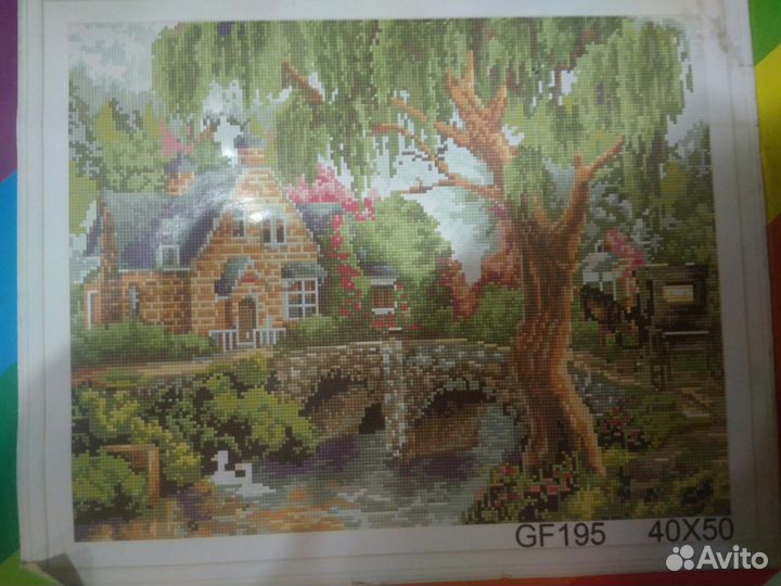 Алмазная мозайка (собранная 40х50см)
