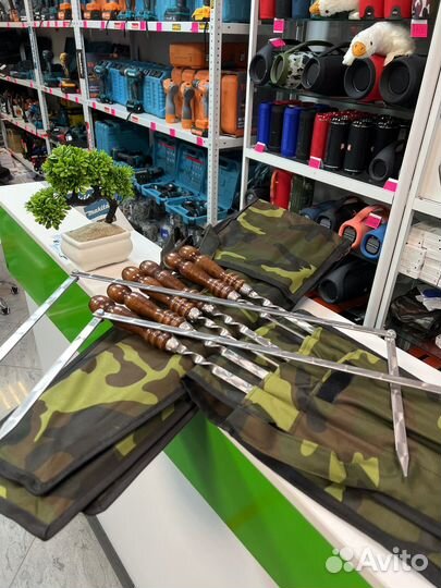 Набор шампуров в чехле новый