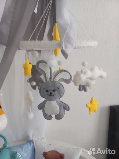 Мобиль+Балдахин для кроватки