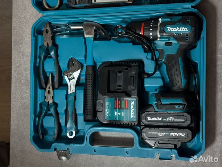 Шуруповерт Makita 24V с набором инструментов