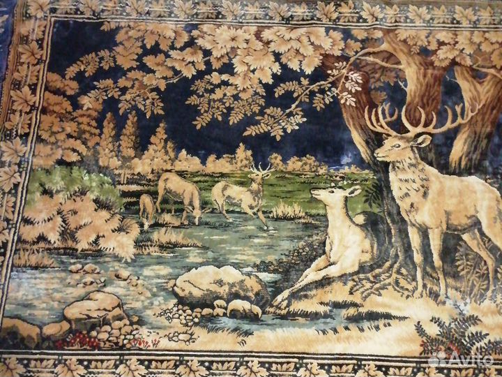 Винтажный ковер. Плюш и отливом