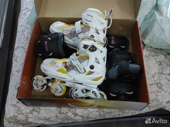 Роликовые коньки детские раздвижные