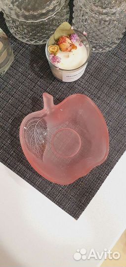 Набор стеклянных салатников Яблоко, 132 мм