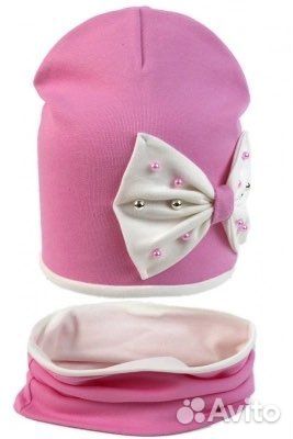 Комплект шапка и снуд 52-54