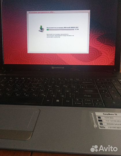 Продам ноутбук packard bell