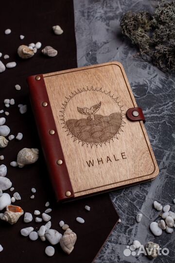 Блокнот из дерева/ежедневник/скетчбук