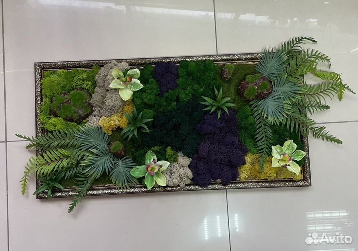 Панно из стабилизированного мха