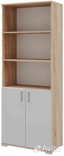 Письменный стол угловой пкс-8 Дуб Сонома/Белый