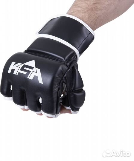 Перчатки для MMA Wasp Black, к/з, S KSA