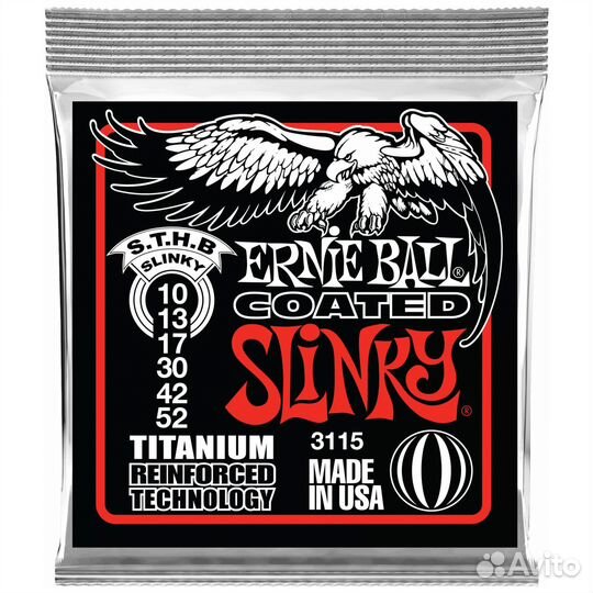 Ernie ball 3115 RPS Coated Titanium Slinky Skinny