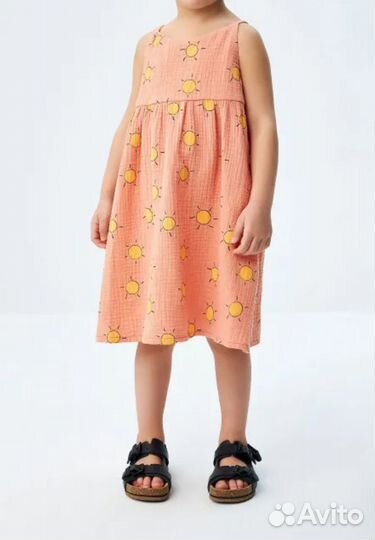Новый сарафан для девочки из муслина Sela 98 р-р