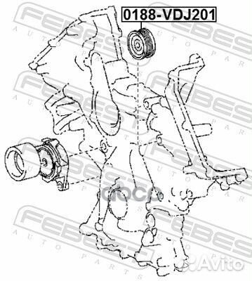 Ролик обводной toyota land cruiser